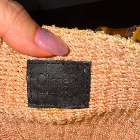 Clare V. Pot de Miel tan & pink - Picture 3 of 4